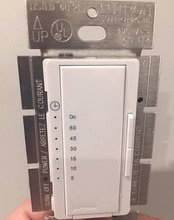 Lutron MA-T51MN-WH Countdown Timer Switch