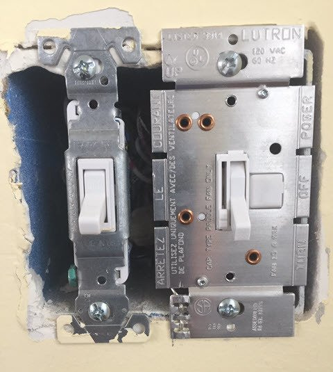 Remove the Existing 2-Gang Switch Wall Plate