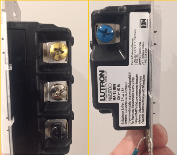 Bathroom Fan and Light Replacement Lutron Timer Switch Wiring Screws