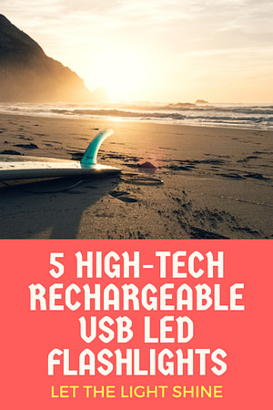 LED Flashlight Rechargeable USB