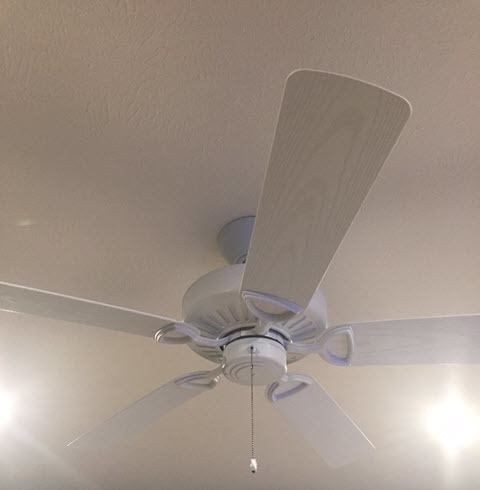 Indoor Ceiling Fan Installation with Blades