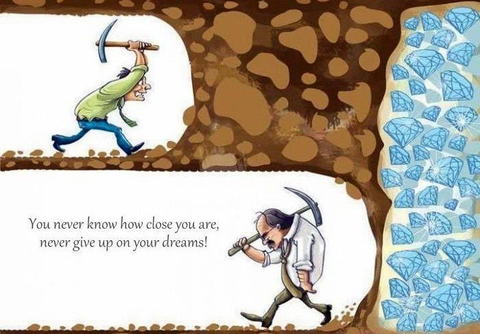 Never give up on your dreams