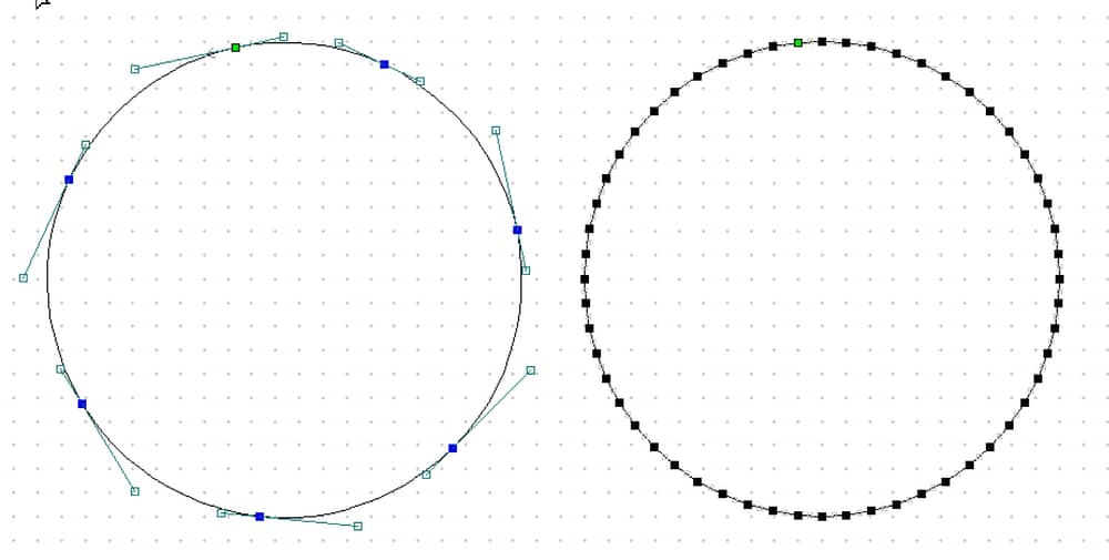Circle Vectors for DXF File Format