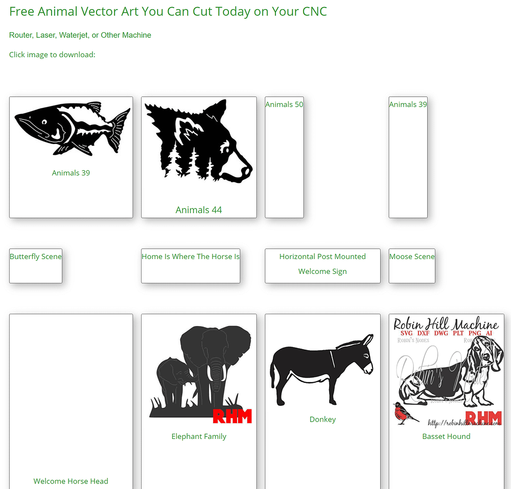 Free Animal Vector Art You Can Cut Today on Your CNC