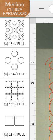 Correctly Ordering the Laser Cutting Steps of the Tic Tac Toe Board in the Glowforge App