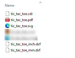 Tic Tac Toe Board Files