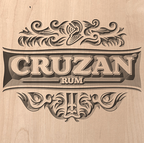 Cruzan Rum Brand Toolpath Simulator Result
