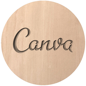 Canva Icon VCarve Simulator Result by SVG Logos Free