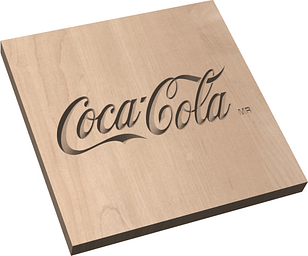 Coca-Cola Brand Logo Simulator Result Angled