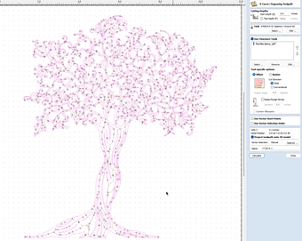 Tree Silhouette Vector VCarve Toolpath