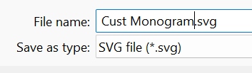 SVG Download Filename