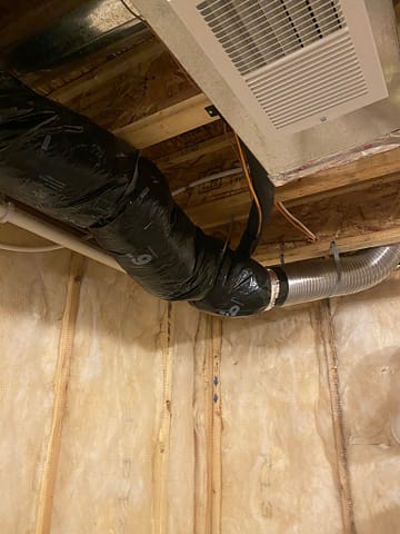 6-inch insulated flex duct installation - 4
