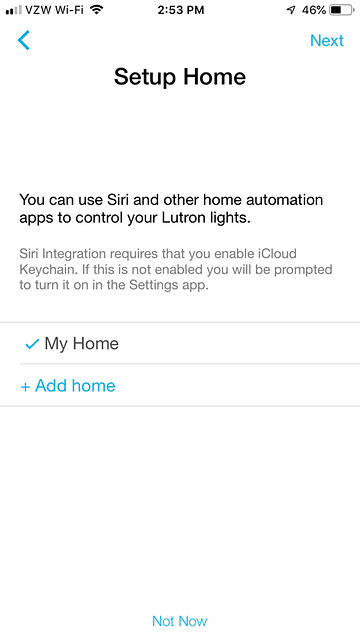 App Install on iPhone - Setup Home