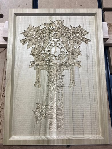 Cuckoo Clock Hanging Free CNC Project Final Result