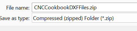 DXF files collection download as a single ZIP file