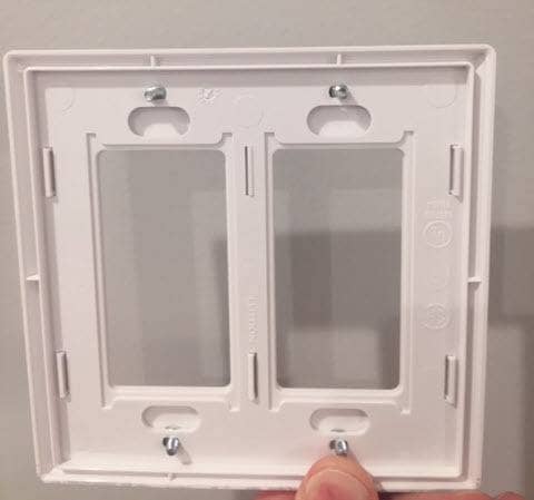 Bathroom Fan and Light Replacement Lutron Claro Two Gang Wallplate