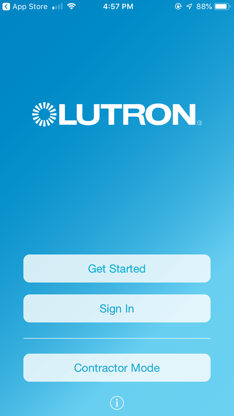 Sharing the Lutron Caseta App - Initial Startup
