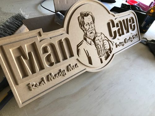 Man Cave Sign File Real Manly Men Doing Manly Sht SVG - Etsy