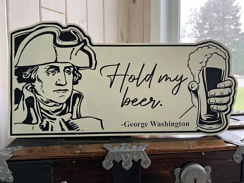 George Washington Sign File Hold My Beer SVG Cut - Etsy