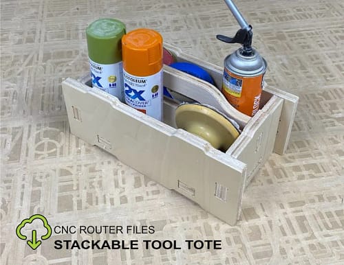 Stackable Tool Tote Box CNC Router Files - Etsy