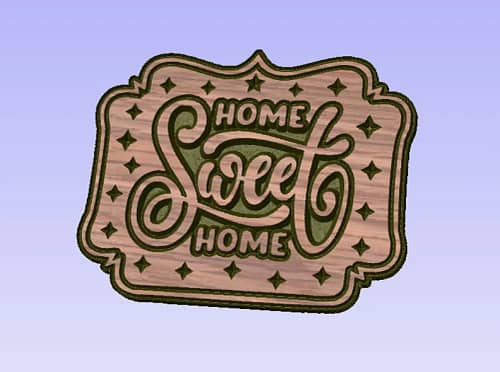 Home Sweet Home SVG Sign for CNC Wood Machine - Etsy