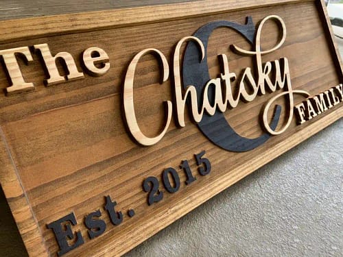 Personalized Last Name Established Wedding Gift Sign - Etsy