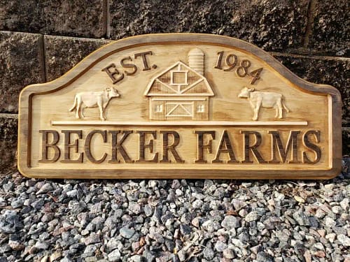 Farm Sign Personalized, Carved Family Name Sign - Etsy