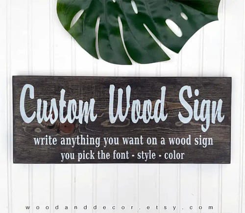 Personalized Gifts, Custom Text, Custom Wood Signs - Etsy