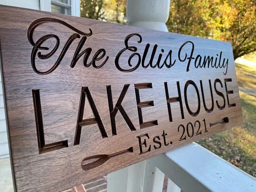 Custom Wood Sign, Cabin Sign, Lakehouse Sign - Etsy