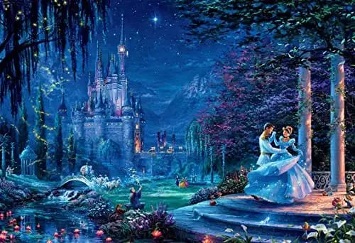 Ceaco - Thomas Kinkade - Disney Dreams Collection - Cinderella Dancing in The Starlight - 2000 Piece Jigsaw Puzzle
