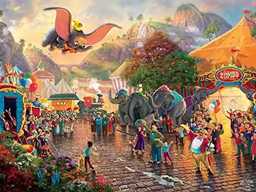 Ceaco Thomas Kinkade The Disney Collection Dumbo Jigsaw Puzzle, 750 Pieces