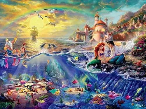 Ceaco -Thomas Kinkade - Disney Collection - The Little Mermaid - 750 Piece Jigsaw Puzzle