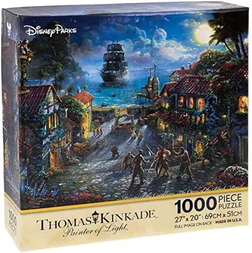 Disney Parks Exclusive Thomas Kinkade Pirates of Caribbean 27"x20" 1000 Pc. Puzzle