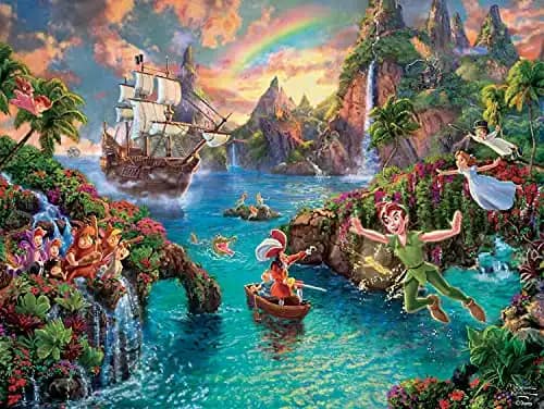 Ceaco - Thomas Kinkade - Disney Dreams Collection - Peter Pan - 750 Piece Jigsaw Puzzle