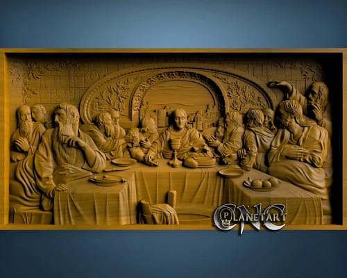 The Last Supper 3D STL Model for a CNC Router Engraver - Etsy