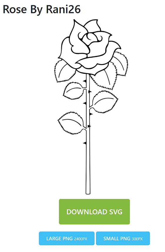 Rose By Rani26 Vector Image
