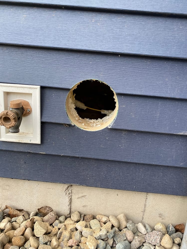 Exterior Wall Exhaust Vent 6-inch hole