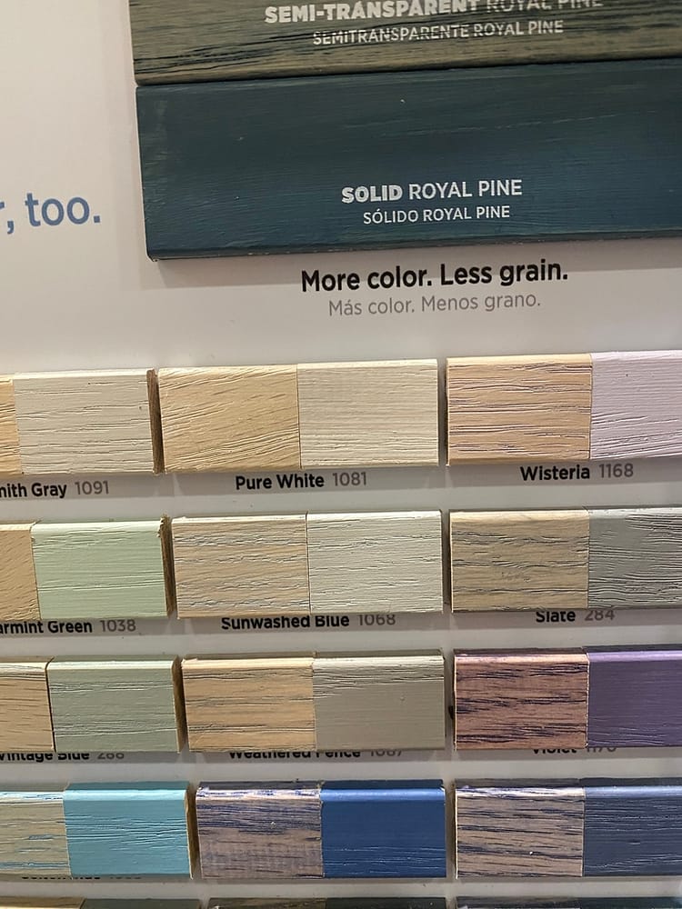 Minwax Statin wide range of color options