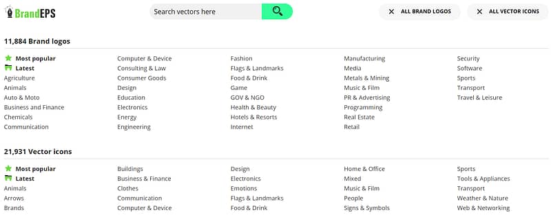 SVG Logos Free Download At BrandEPS Categories