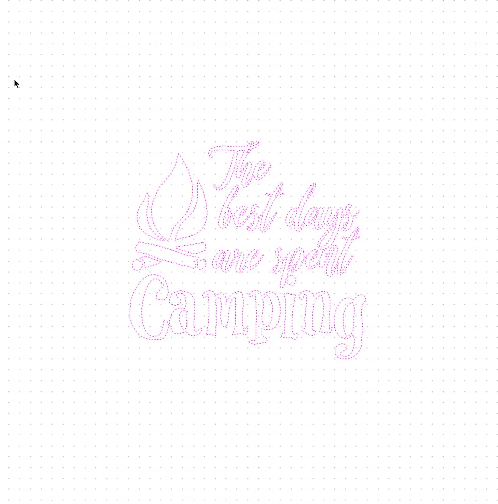 The Best Days are Spent Camping Vector Design
