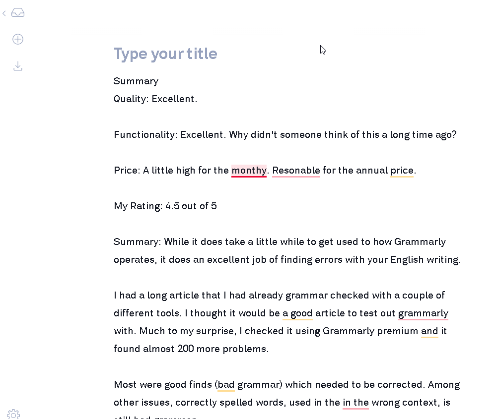 Grammarly My Grammarly Web Document