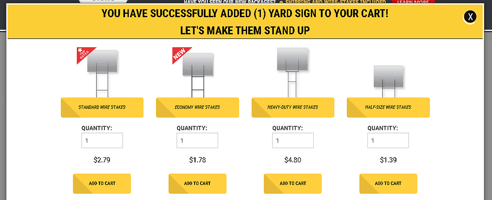 Ordering Yard Signs