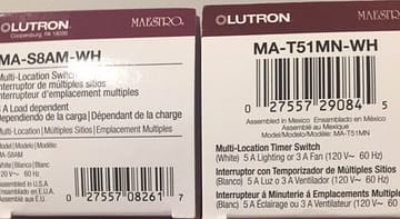 Lutron Timer Switch Part Numbers