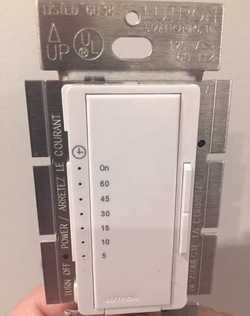 Lutron MA-T51MN-WH Countdown Timer Switch