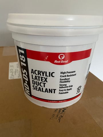Red Devil Acrylic Latex Duct Sealant for the Glowforge Exhaust Solution
